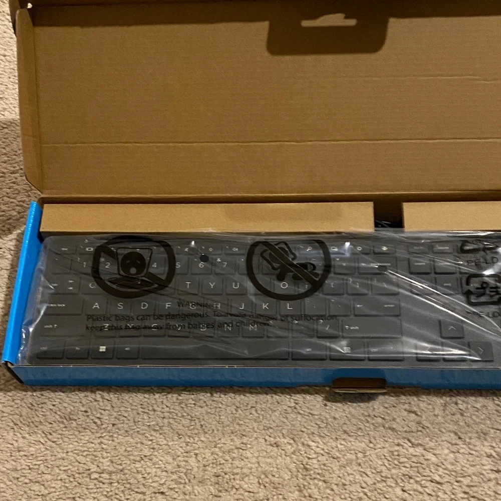 ⭐️3 for 21⭐️ or 1@ listed price HP Wired Desktop 320MK Keyboard l/mouse black